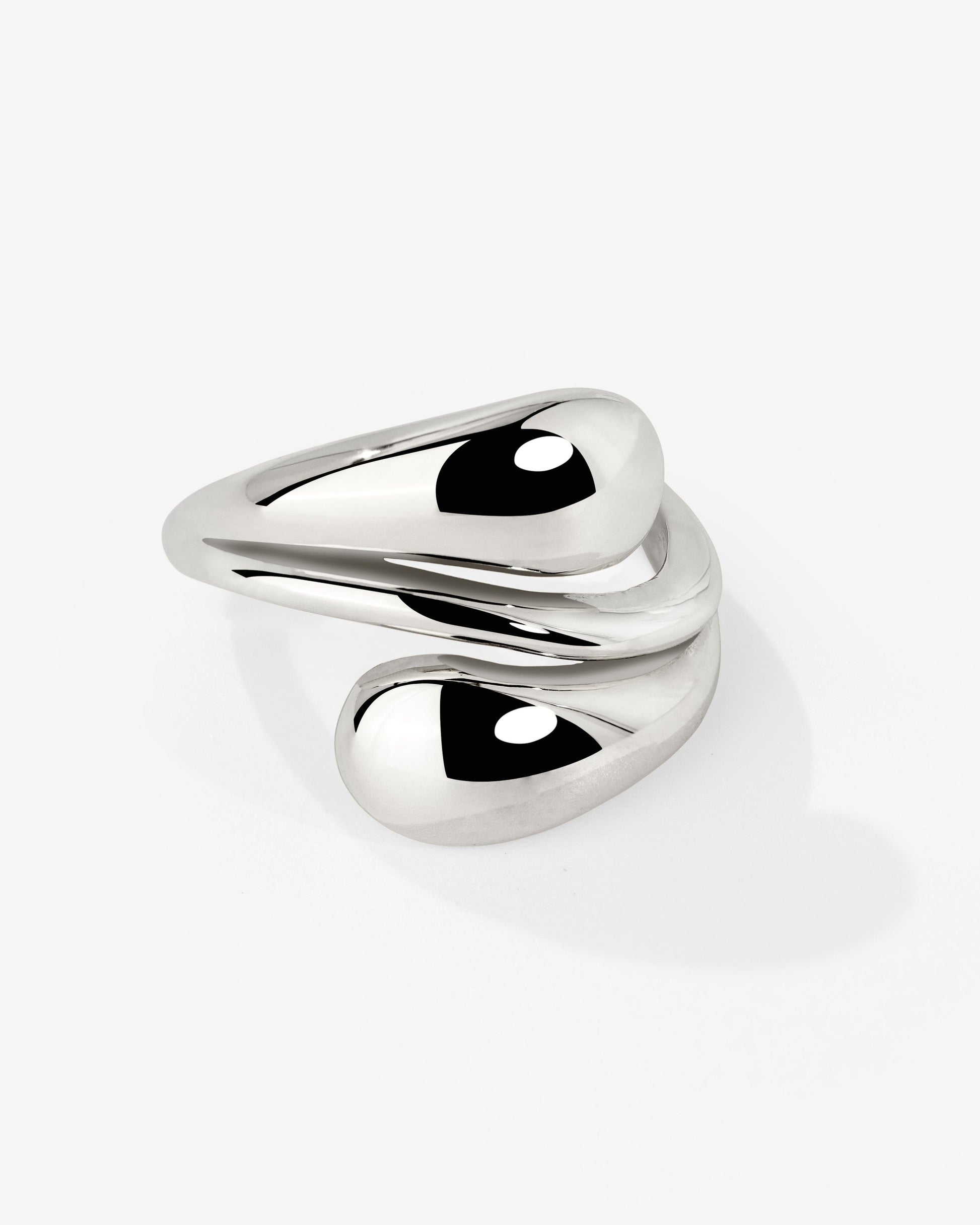 Sculpted Touch Ring Silber