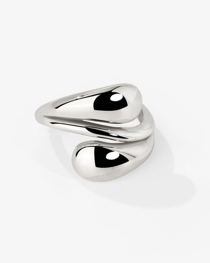 Sculpted Touch Ring Silber