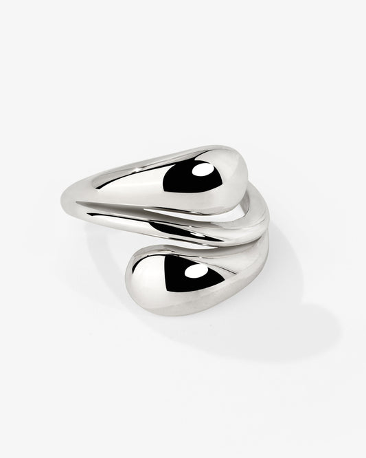Sculpted Touch Ring Silber