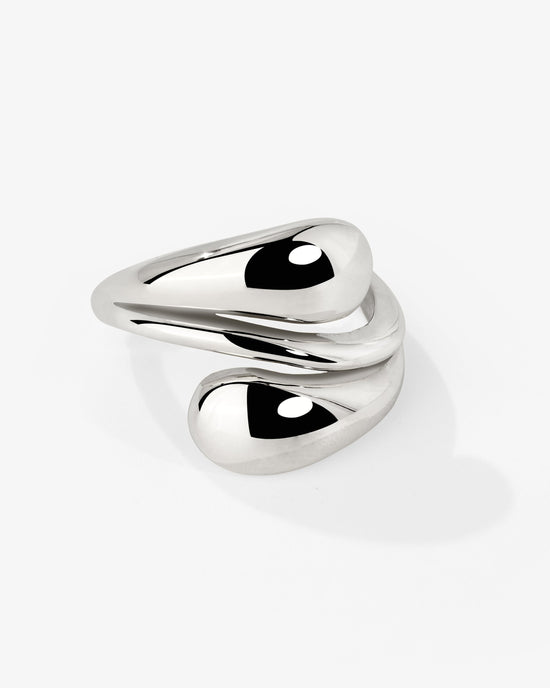 Sculpted Touch Ring Silber
