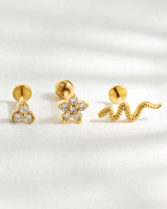 Snake Piercing Gold