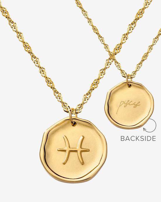 Zodiac Necklace Gold