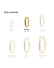 Chunky Hoopies Medium Gold