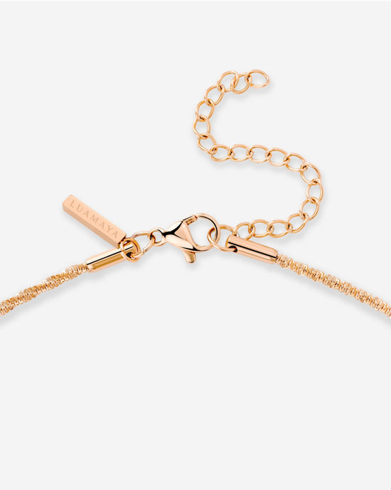 Not so silent Necklace Roségold