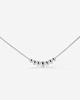 Curvy Beads Choker Silber