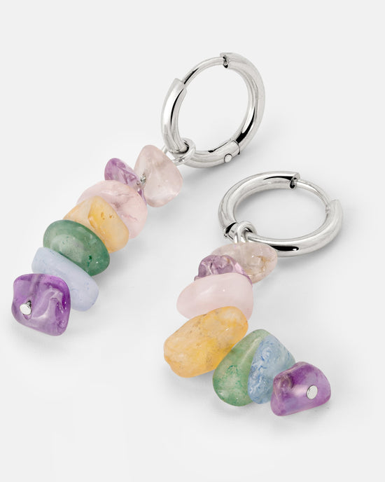 Luminous Lisy Hoop Set Small Silber