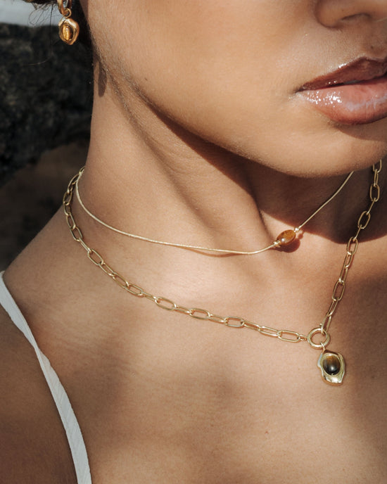 Sunflare Gem Choker Gold