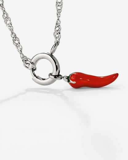 Chili Singapore Chain Necklace Set Silber