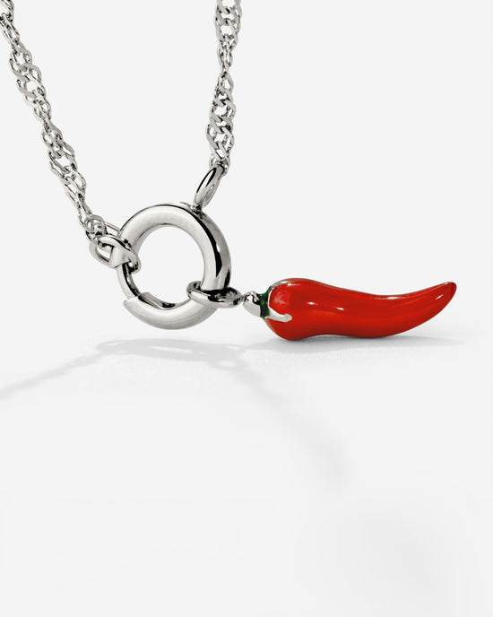 Chili Singapore Chain Necklace Set Silber