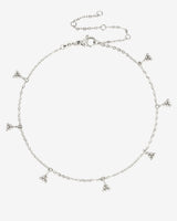 Tiny Beads Anklet Silber