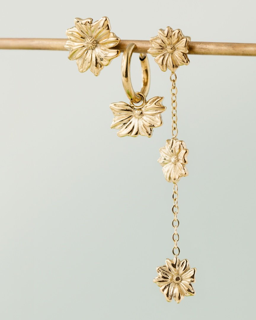 Pure Petal Studs Silber