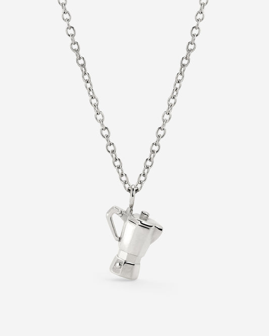 Coffee Lover Necklace Silber