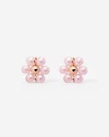 Pretty Pink Daisy Studs Roségold