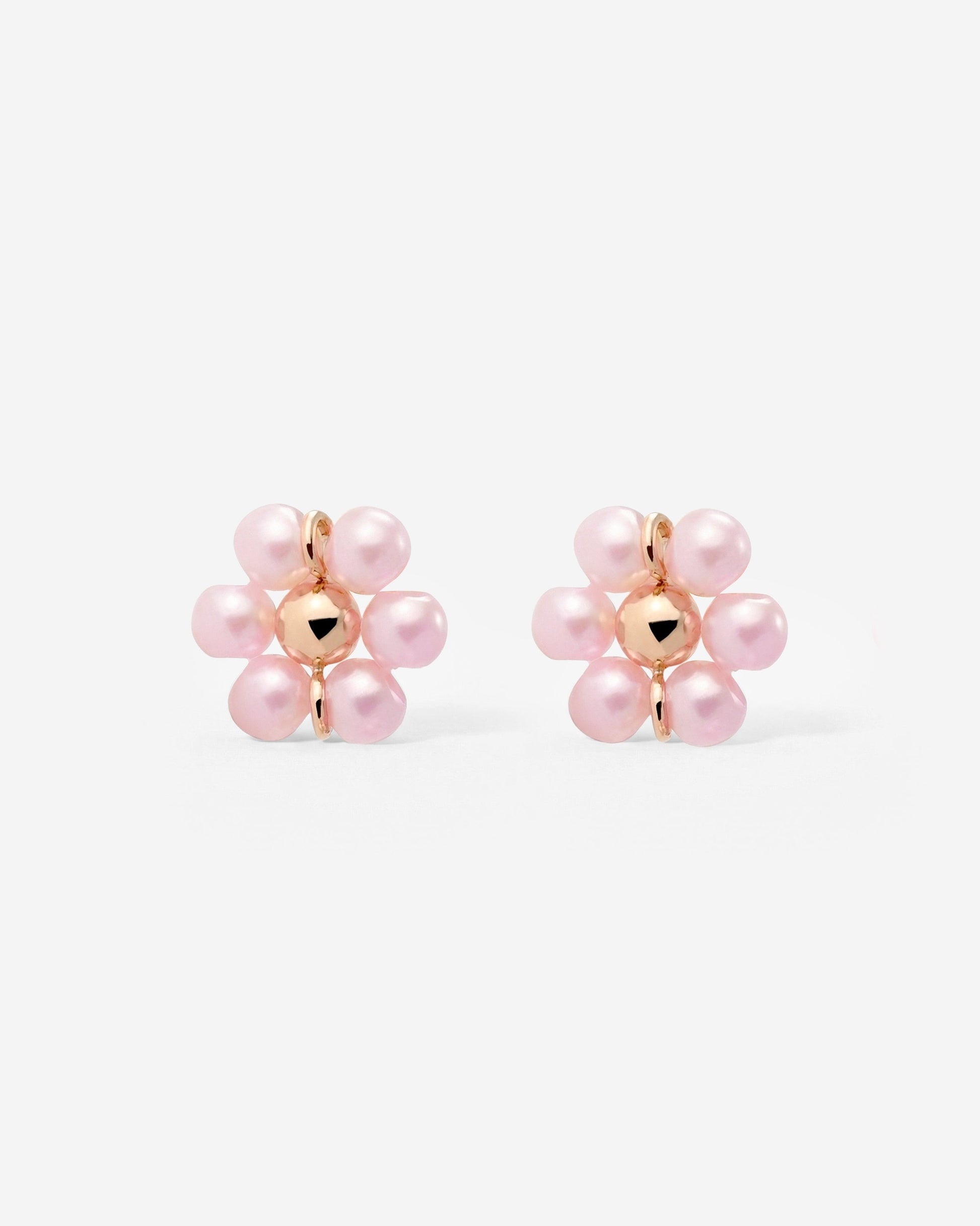 Pretty Pink Daisy Studs Roségold