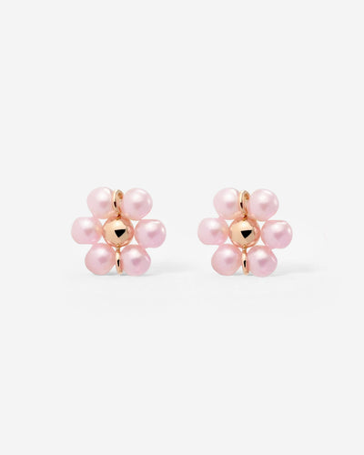 Pretty Pink Daisy Studs Roségold