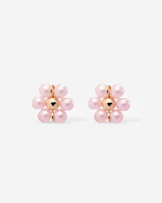 Pretty Pink Daisy Studs Roségold