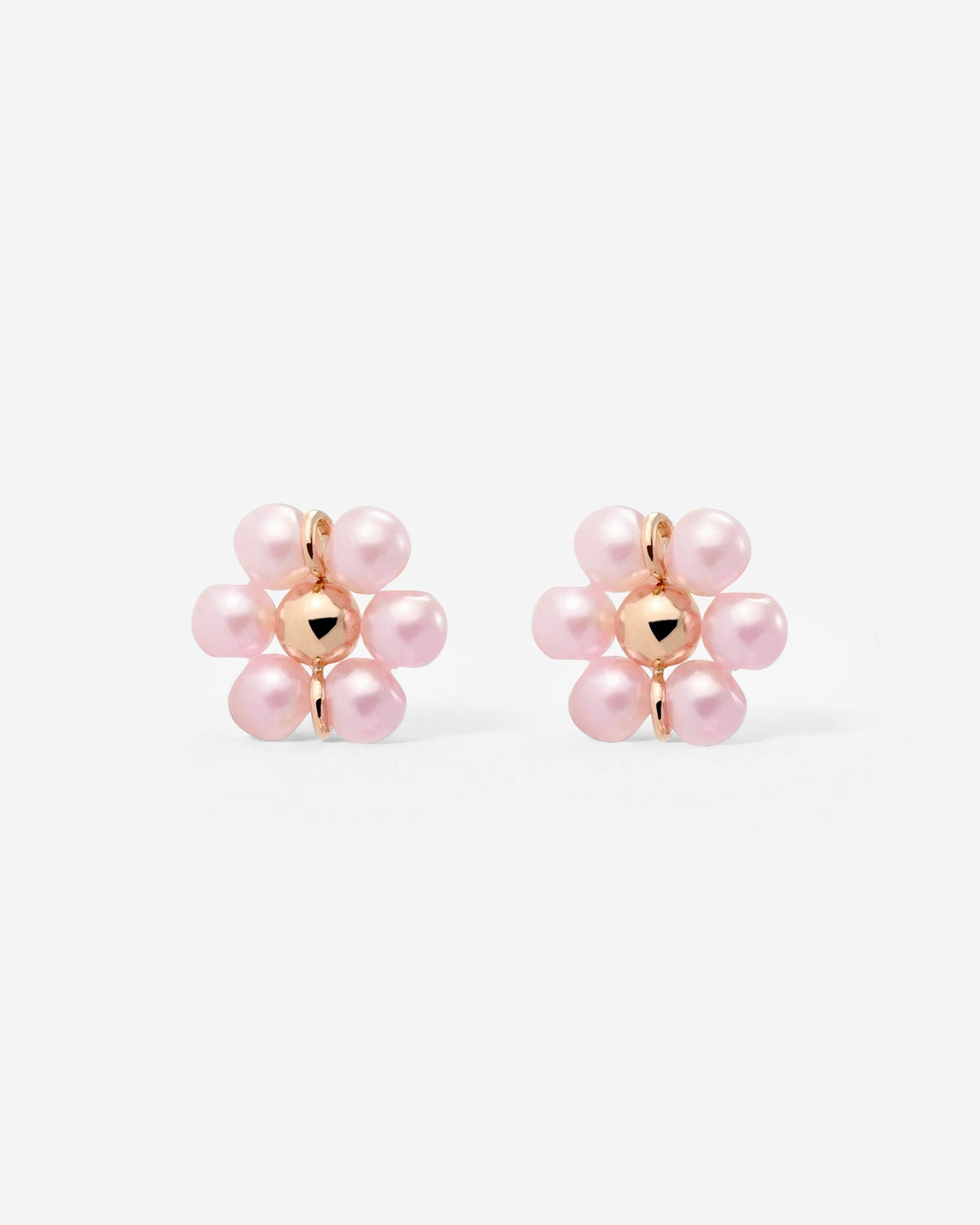 Pretty Pink Daisy Studs Roségold