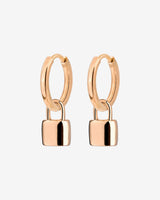 Lock in Hoop Set Small Roségold
