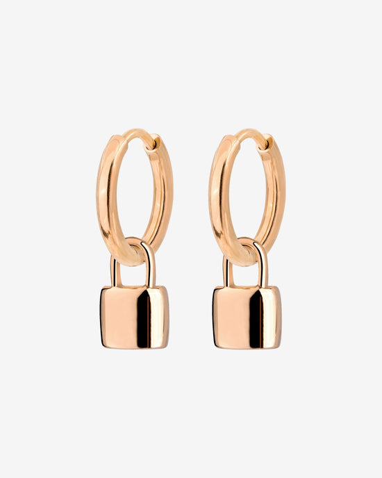 Lock in Hoop Set Small Roségold