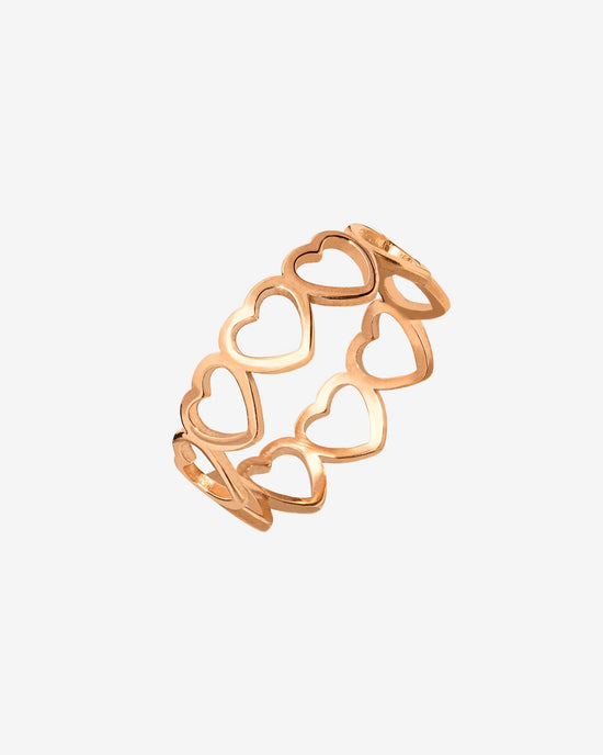 Heart in Heart Ring Roségold