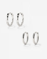 Soft 'n' Subtle Hoop Bundle Silber