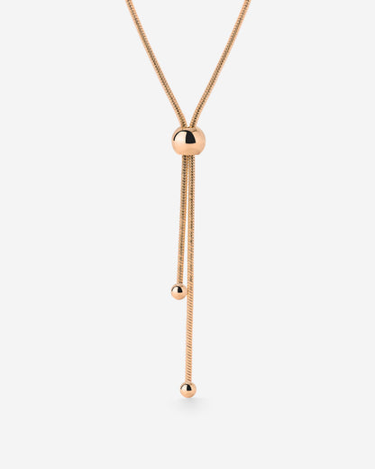 Simple Elegance Y-Necklace Roségold