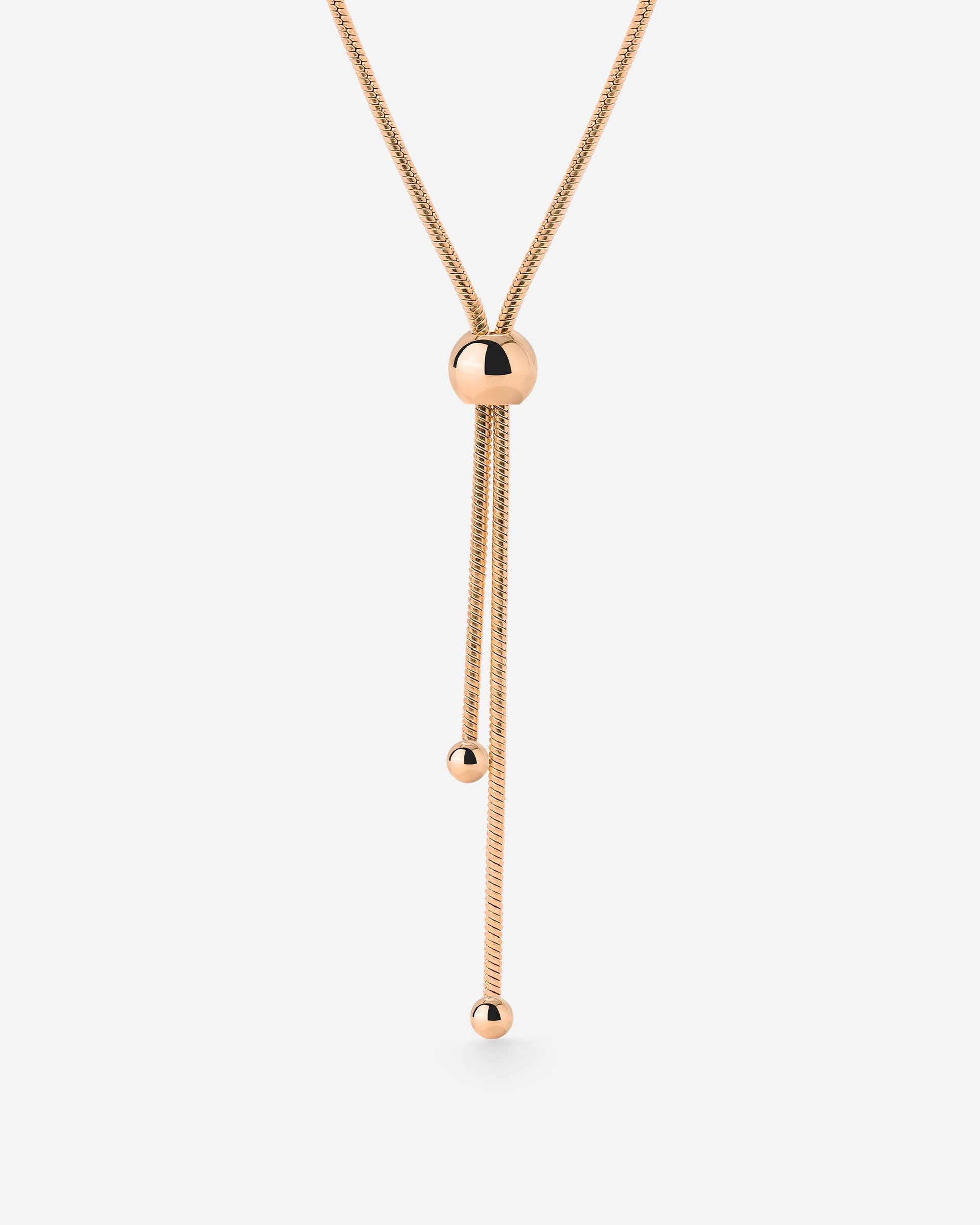 Simple Elegance Y-Necklace Roségold