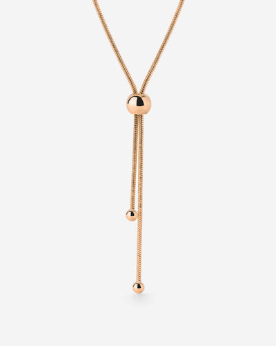 Simple Elegance Y-Necklace Roségold