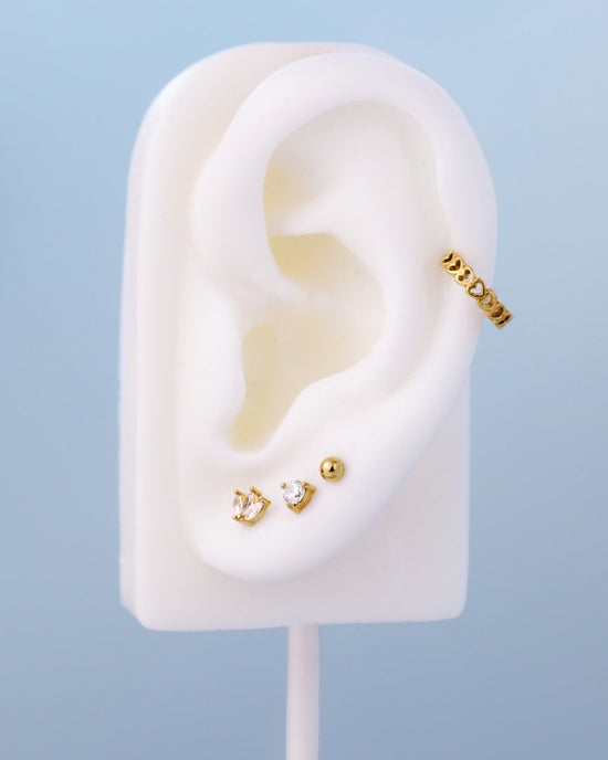 Glimmer Studs Gold