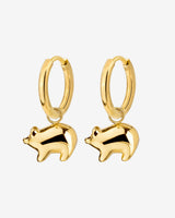 Piggy Hoop Set Small Gold