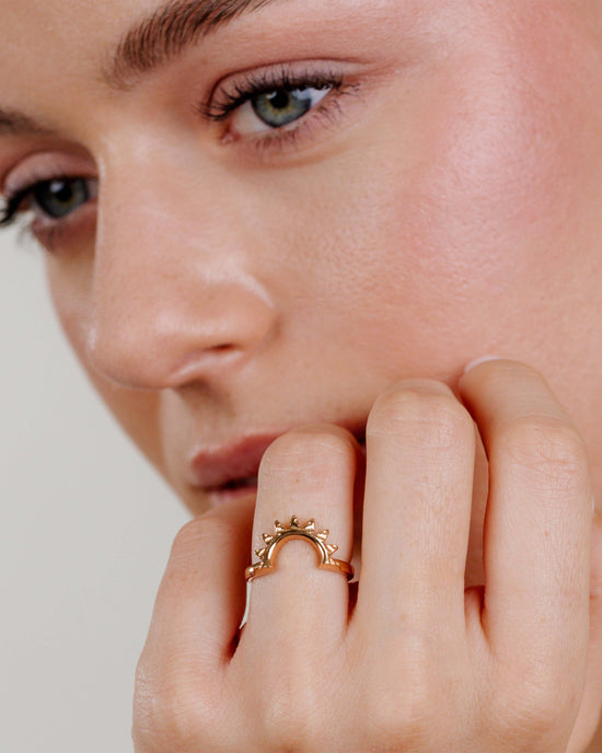 Sun Ray Ring Roségold