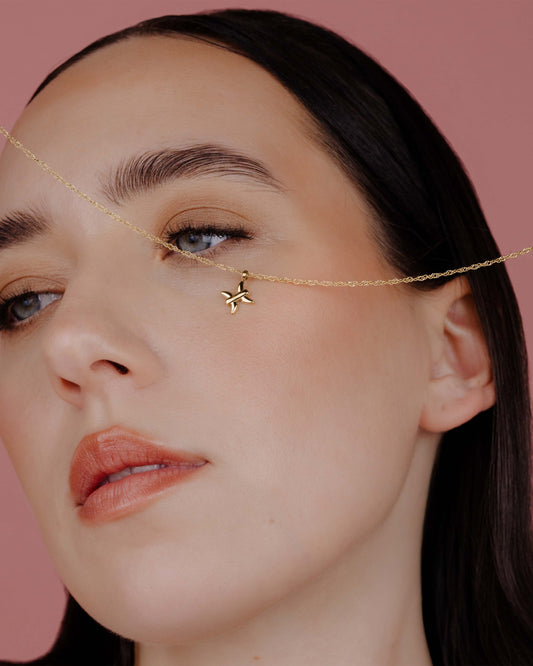 Pisces Bubble Necklace Gold