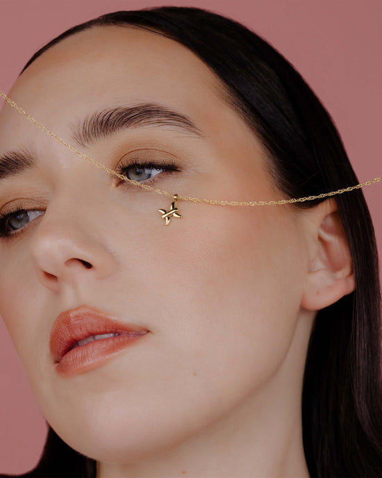 Pisces Bubble Necklace Gold