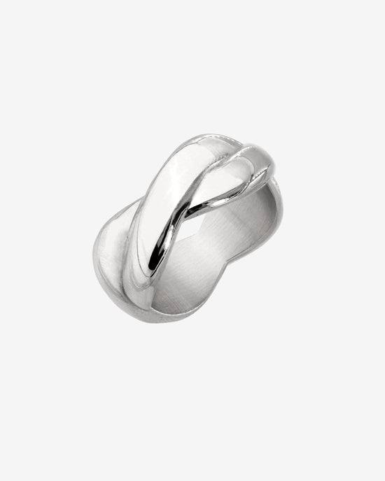 Female DNA Ring Silber