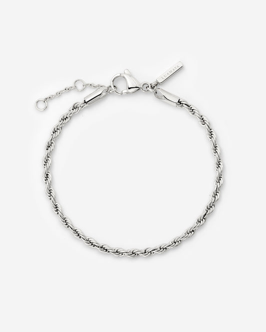 Rope Chain Bracelet Silber