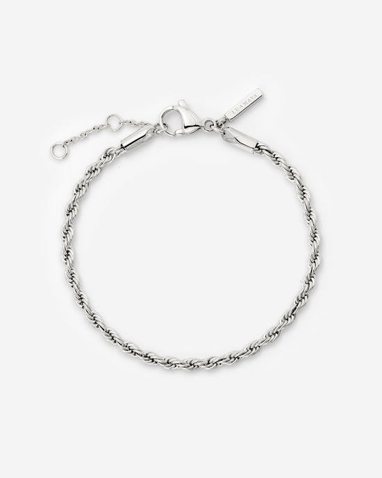 Rope Chain Bracelet Silber