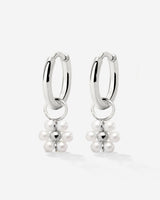 Daisy Hoop Set Small Silber
