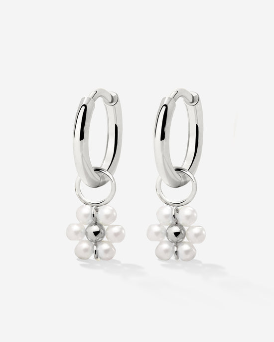 Daisy Hoop Set Small Silber