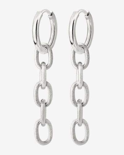 Long Link Hoop Set Small Silber