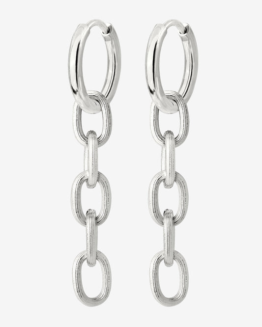 Long Link Hoop Set Small Silber