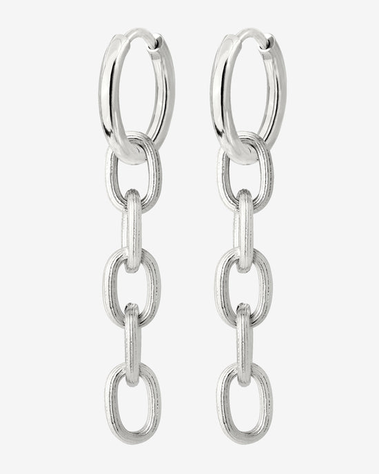 Long Link Hoop Set Small Silber