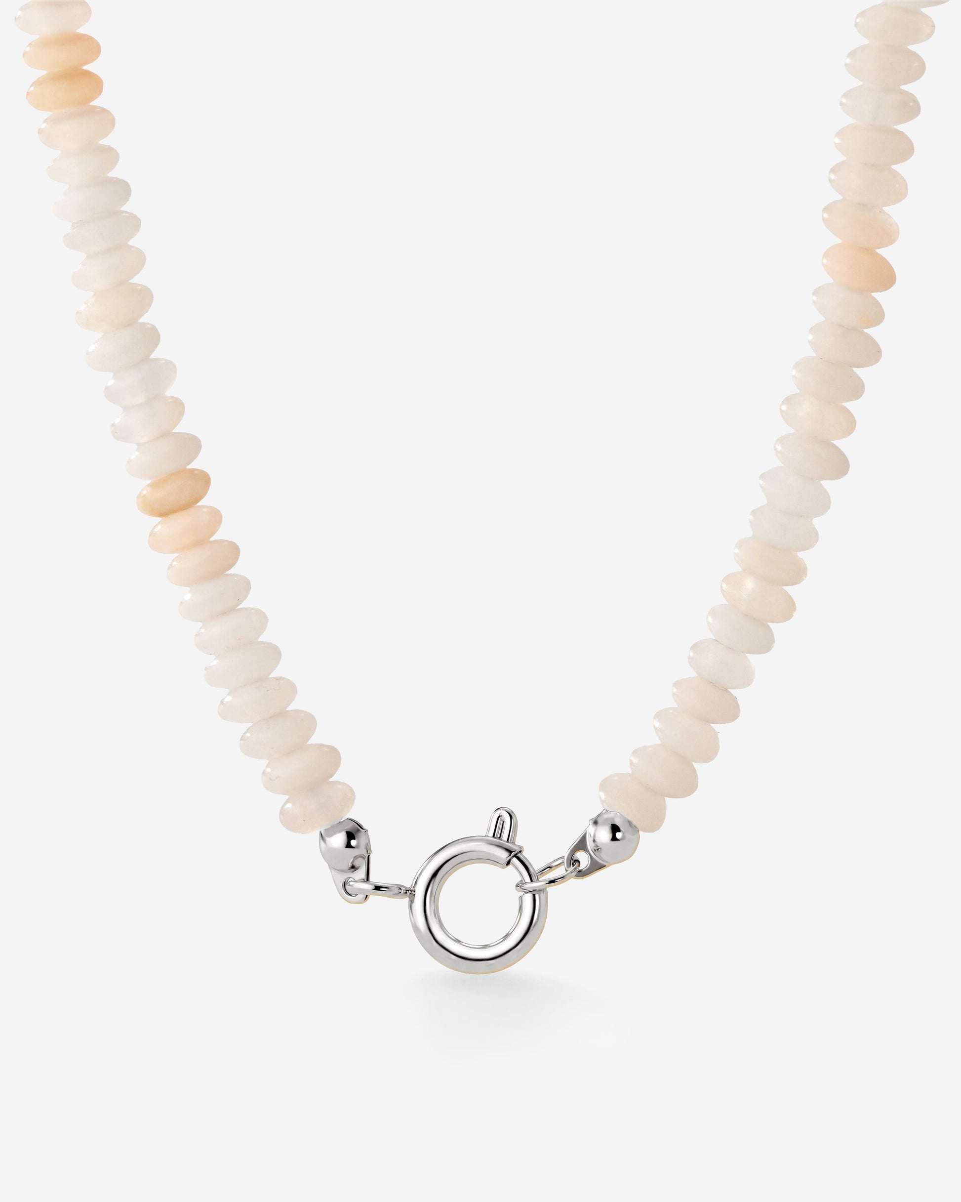 Blushstone Charm Necklace Silber