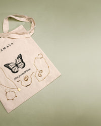 Jutetasche Give yourself time