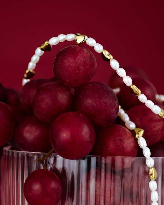 Love Pearls Necklace Silber