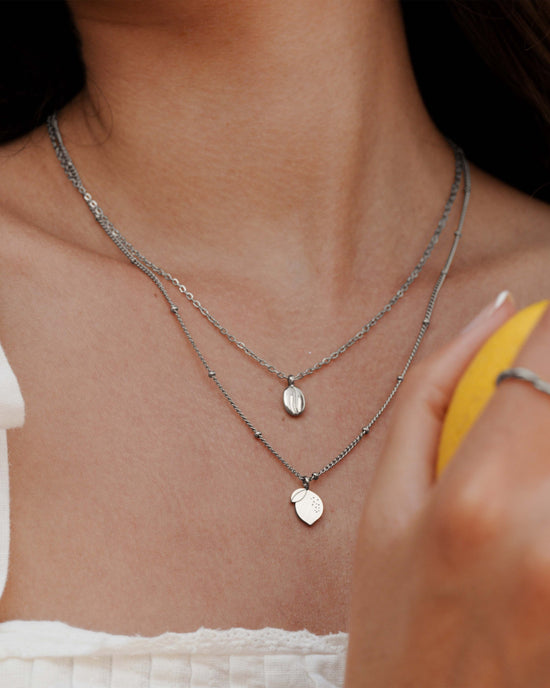 When Life gives you Lemons Necklace Silber