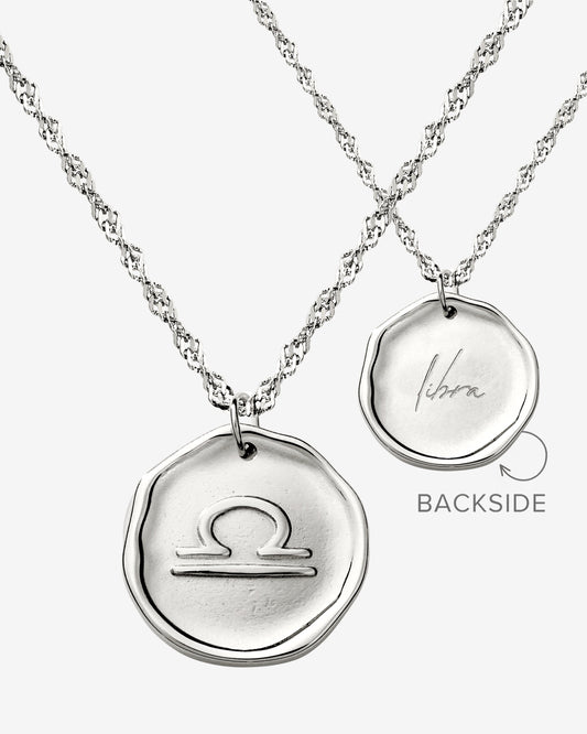 Zodiac Necklace – Libra / Waage Silber