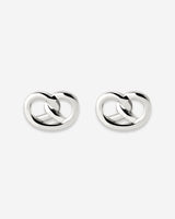 Pretzel Babe Studs Silber
