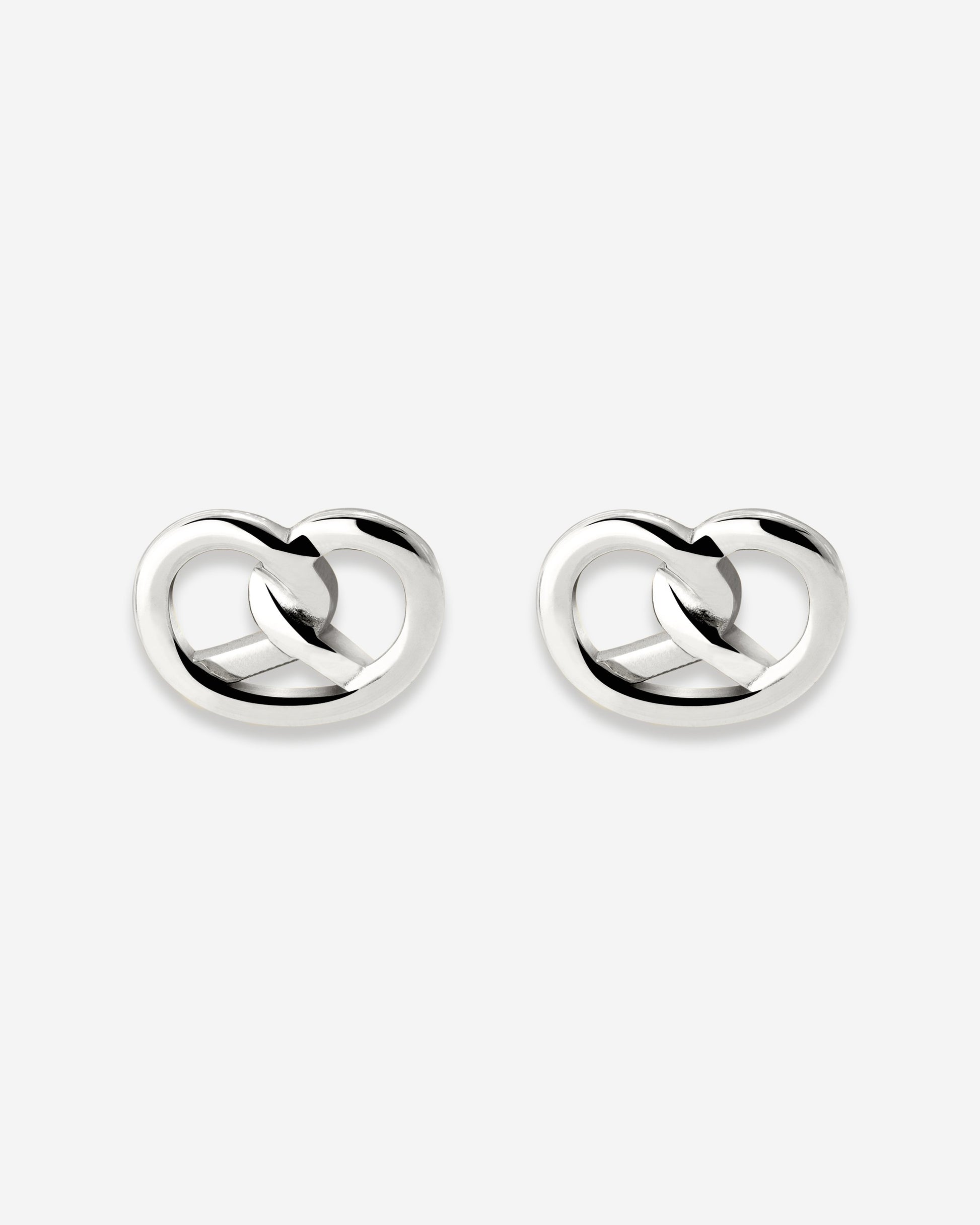 Pretzel Babe Studs Silber
