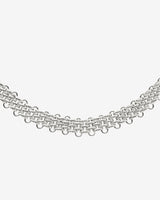 Bold Mesh Necklace Silber