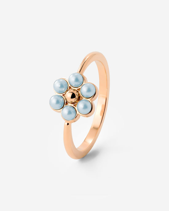 Forever Blue Daisy Ring Roségold